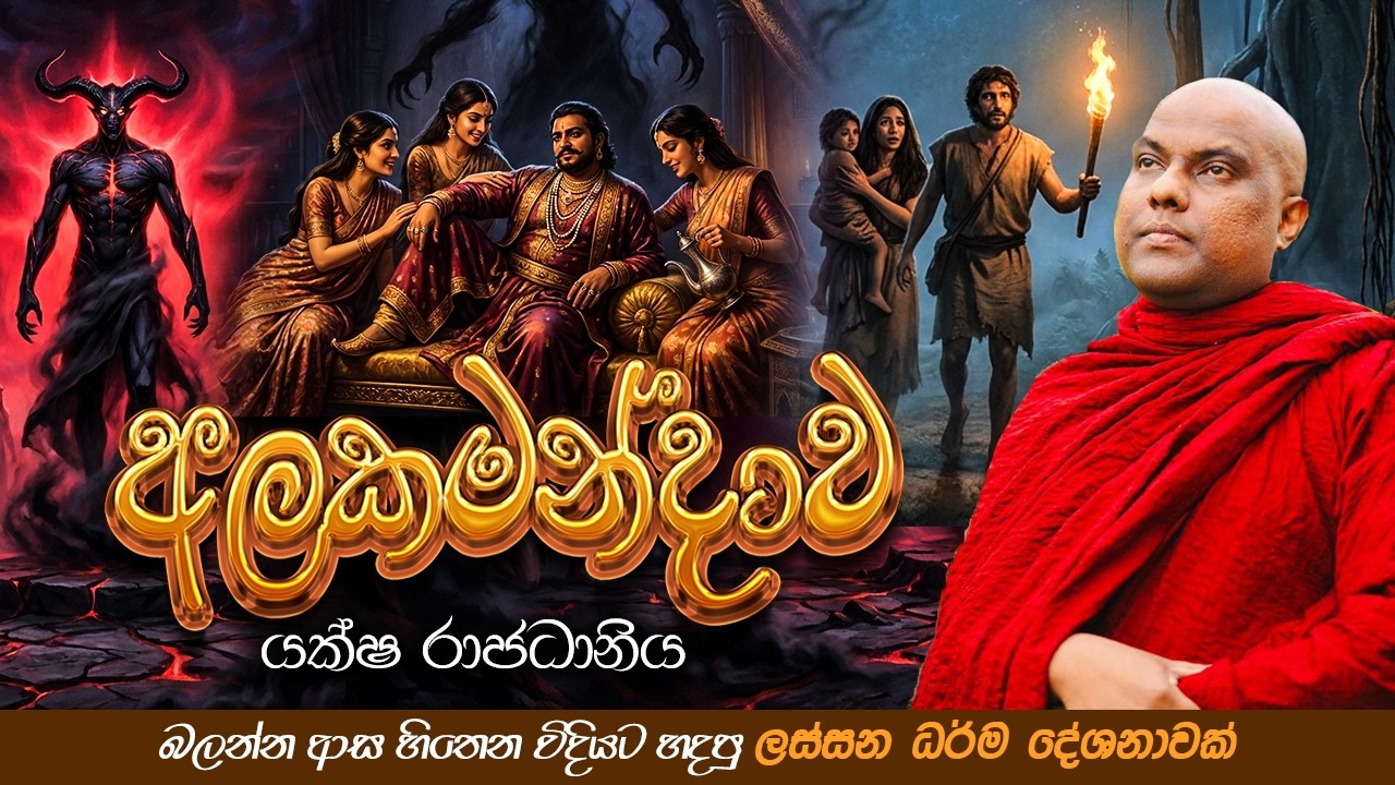 ආටානාටිය සූත්‍රයේ සඳහන් අලකමන්දාව යක්ෂ රාජධානිය | Galigamuwe Gnanadeepa Thero Bana 2026