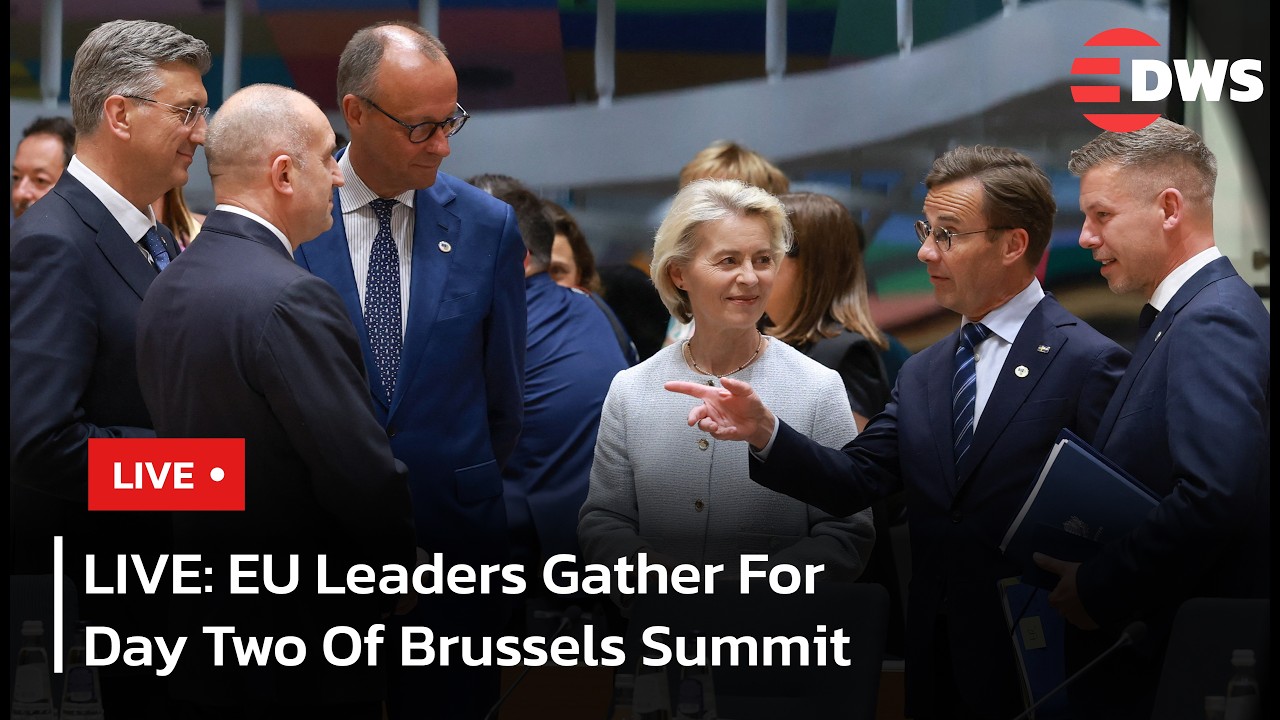 LIVE: EU Leaders Gather For Second Day Of Crucial Brussels Summit | DWS News | AC1F