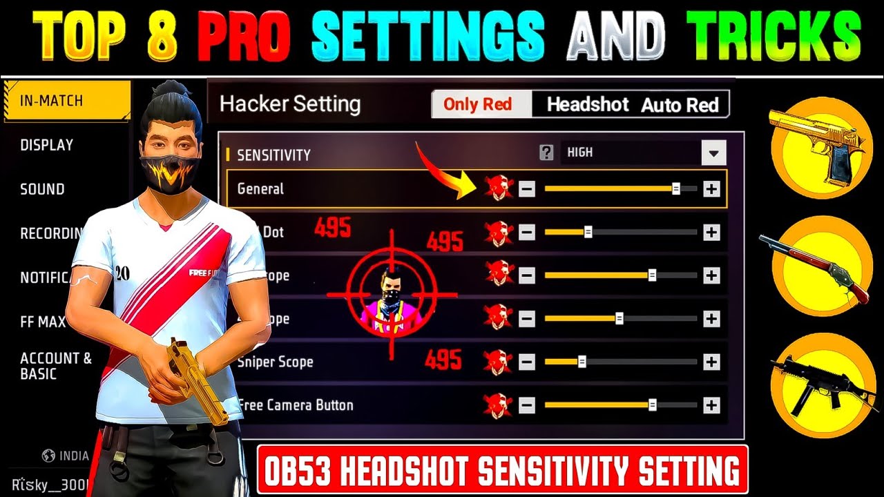Free Fire Headshot Setting After Ob53 Update 2026⚡Best Sensitivity Settings ⚙️| Sensitivity Setting 