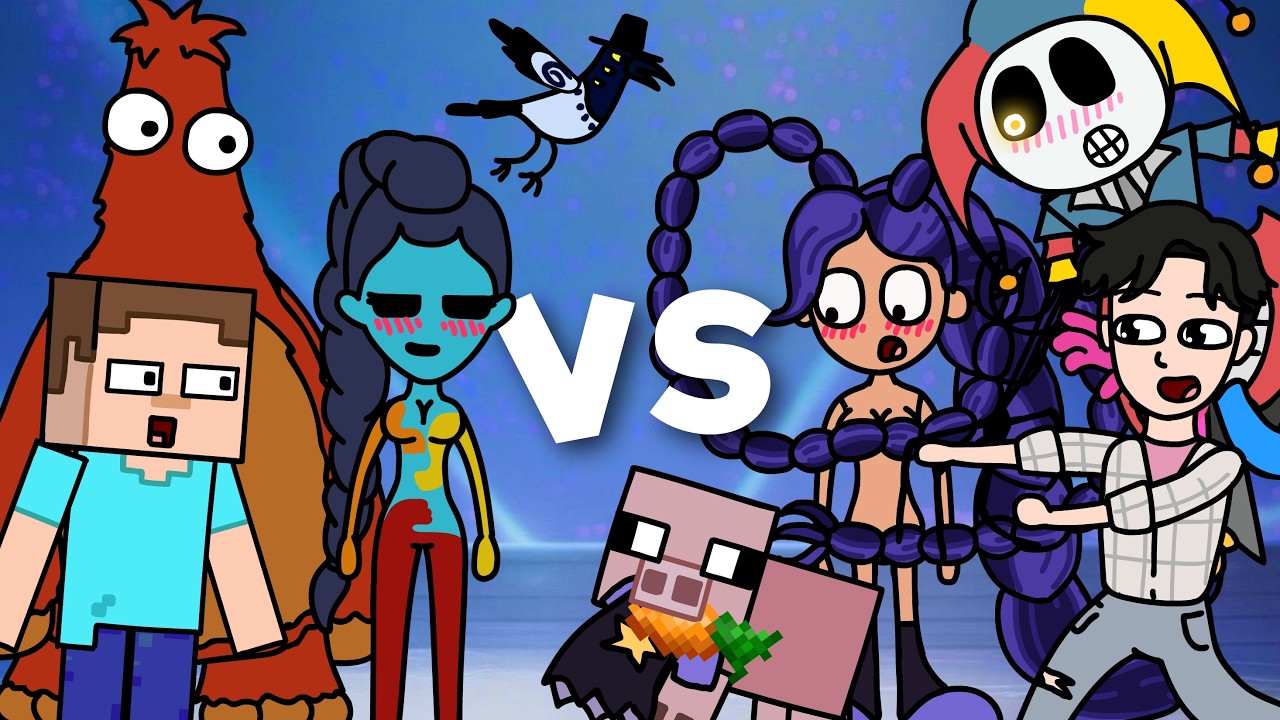 Animation Battles Compilation 12 - Poppy Playtime Chapter 5 | Kpop Demon Hunters | SpongeBob