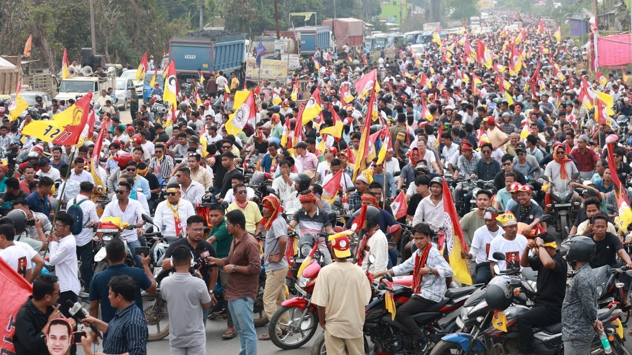 West District YTF, Tipra Motha Bike Rally ni Bisingtui Phan Phunukha Lembuchara to Khowai Chowmahani