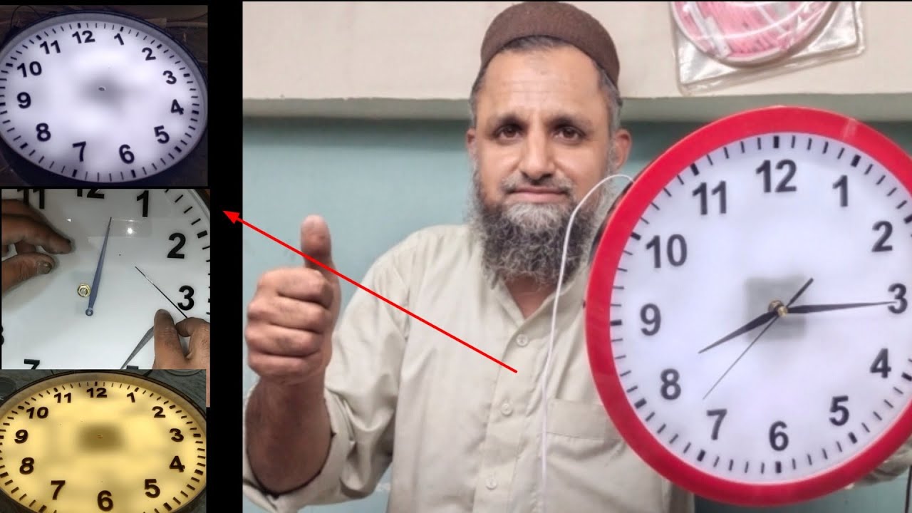 how to make a wall clock acrylic plastic lighting at home DIY best for prayers time at morning