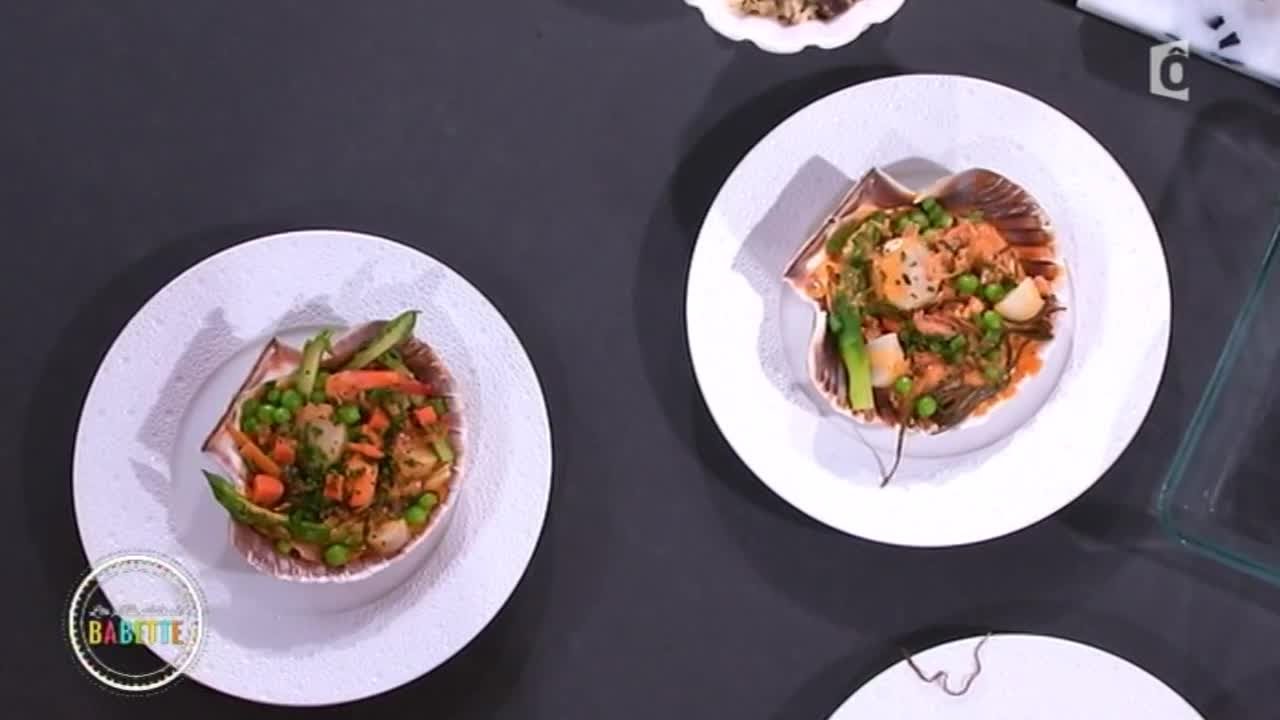 Recette des coquilles Saint-Jacques aux haricots de la mer