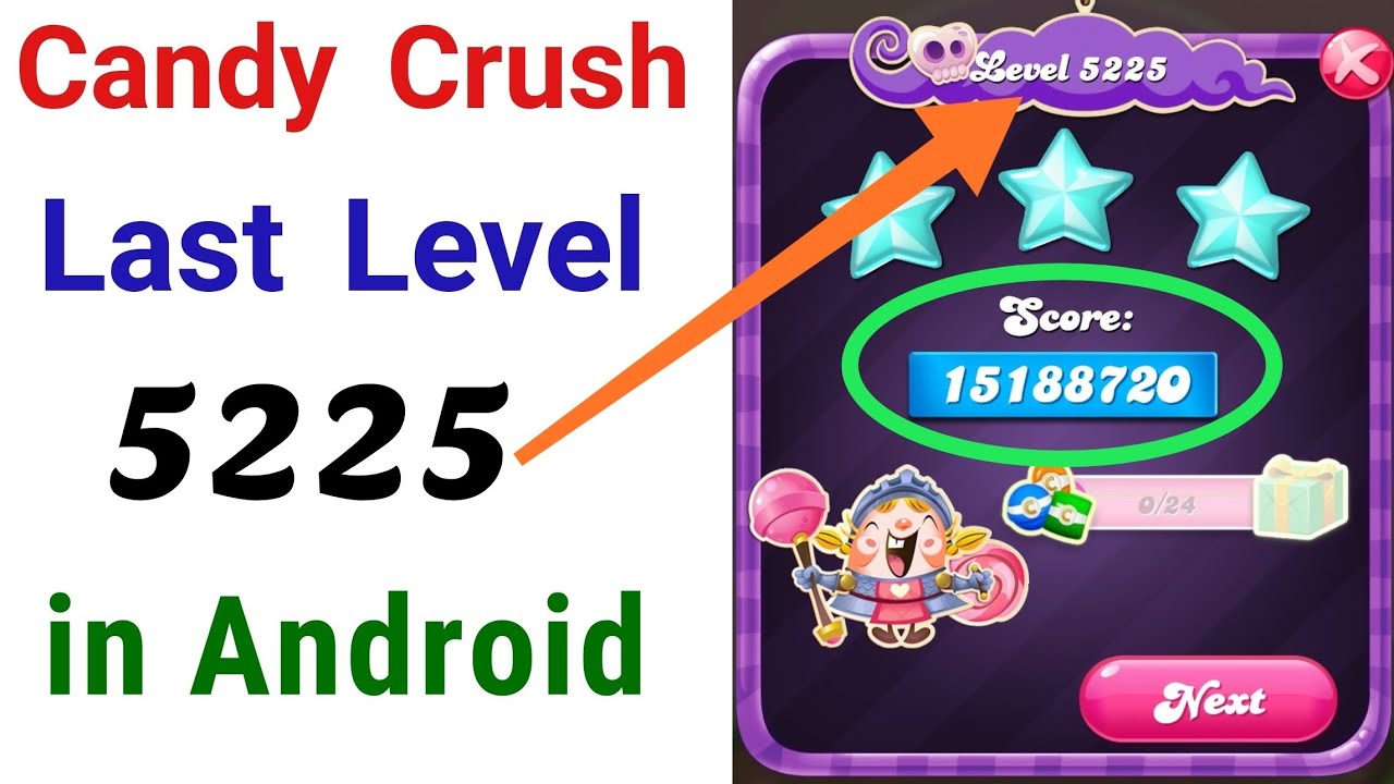 Candy crush last level 5225 || Candy crush last level || Candy crush saga last level