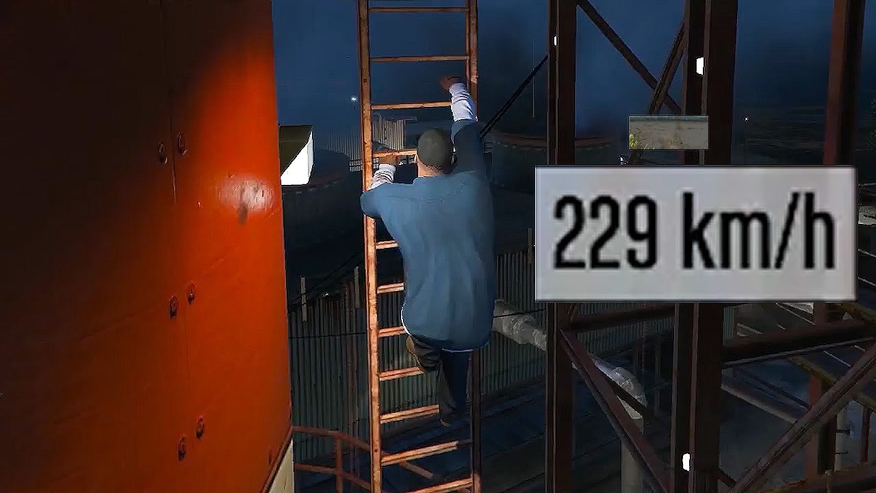 Climb Ladders At Over 200 KM/H! (GTA 5 Glitch) - DarkViperAU