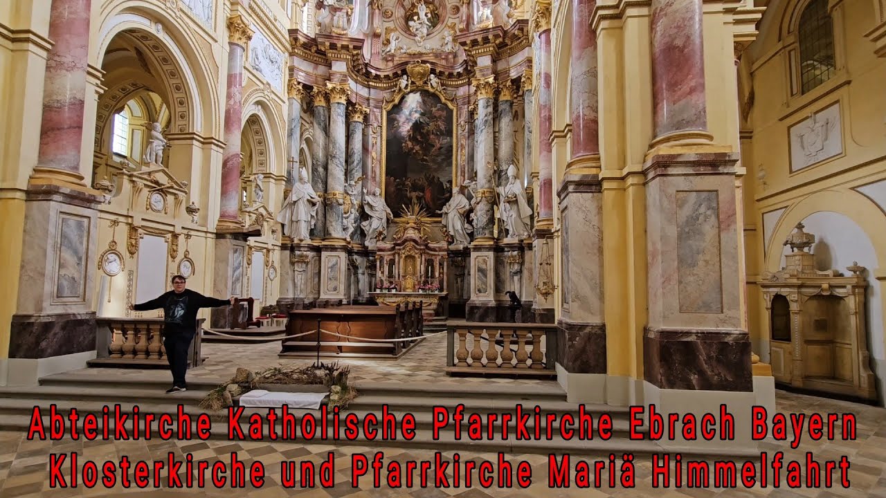 Abteikirche Katholische Pfarrkirche Ebrach Bayern Klosterkirche und Pfarrkirche Mariä Himmelfahrt