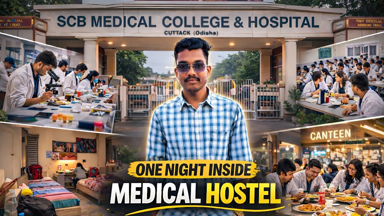 SCB Medical Hostel Life Unfiltered! 🏥 | One Night Experience in Cuttack ☺