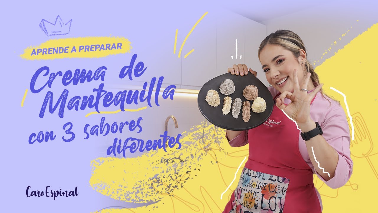 Crema de mantequilla con 3 sabores  diferentes 😍 🧁 🍰