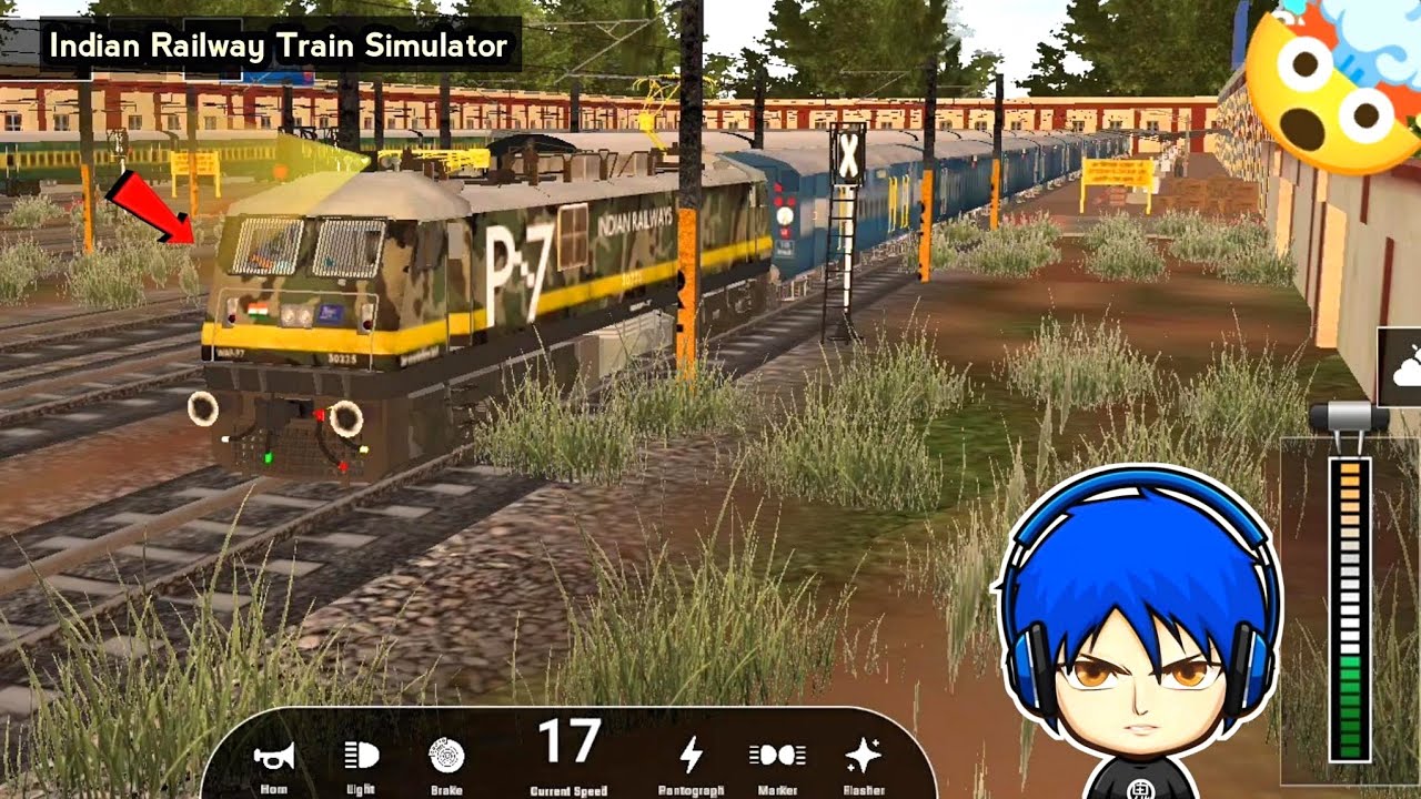 Best Indian Train Game 😱 Indian Railway Train Simulator Game 🎯 HR Gamer FF 