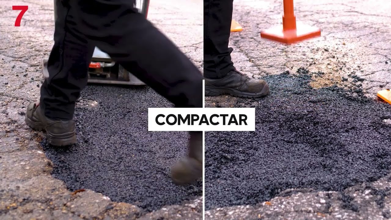 Asfalto frio HABILFIX &reg; - Veja como reparar um buraco em 30 segundos