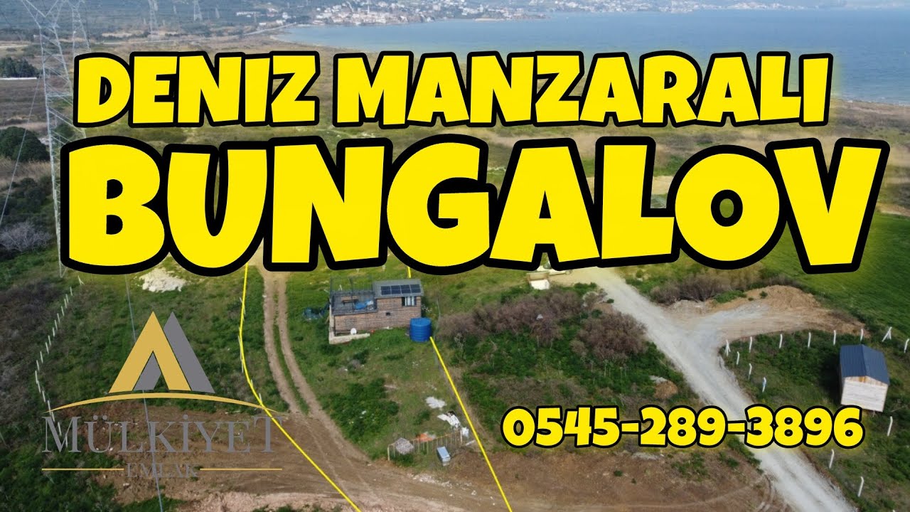 ERDEK AŞAĞIYAPICIDA SATILIK  DENIZ MANZARALI 2800M2 ICINDE  BUNGALOV