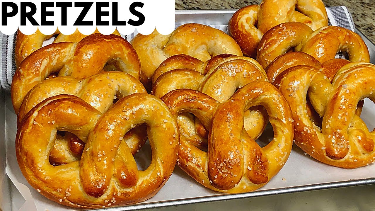 Pretzels  caseros sin batidora