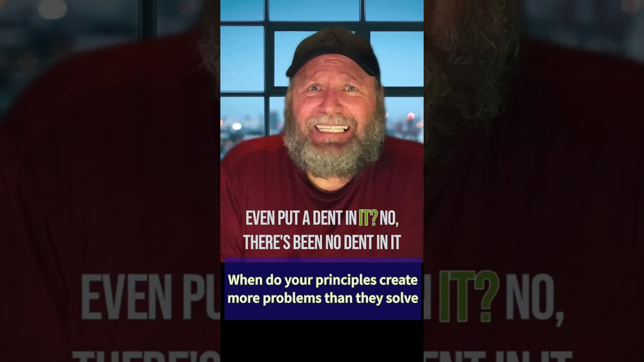 Absolute enforcement of your political principles will create more problems and is not wise