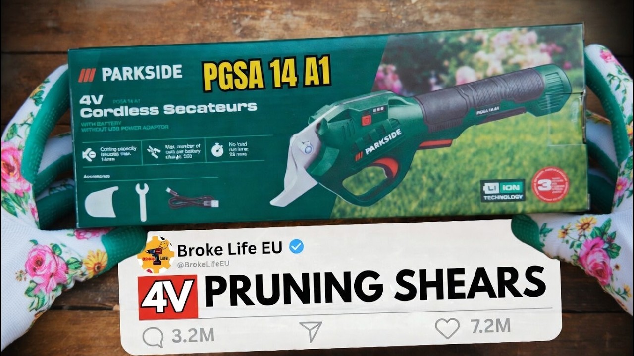 NEWEST Parkside garden tool - PRUNING SHEARS - PGSA 14 A1. Full review! Inside and out!