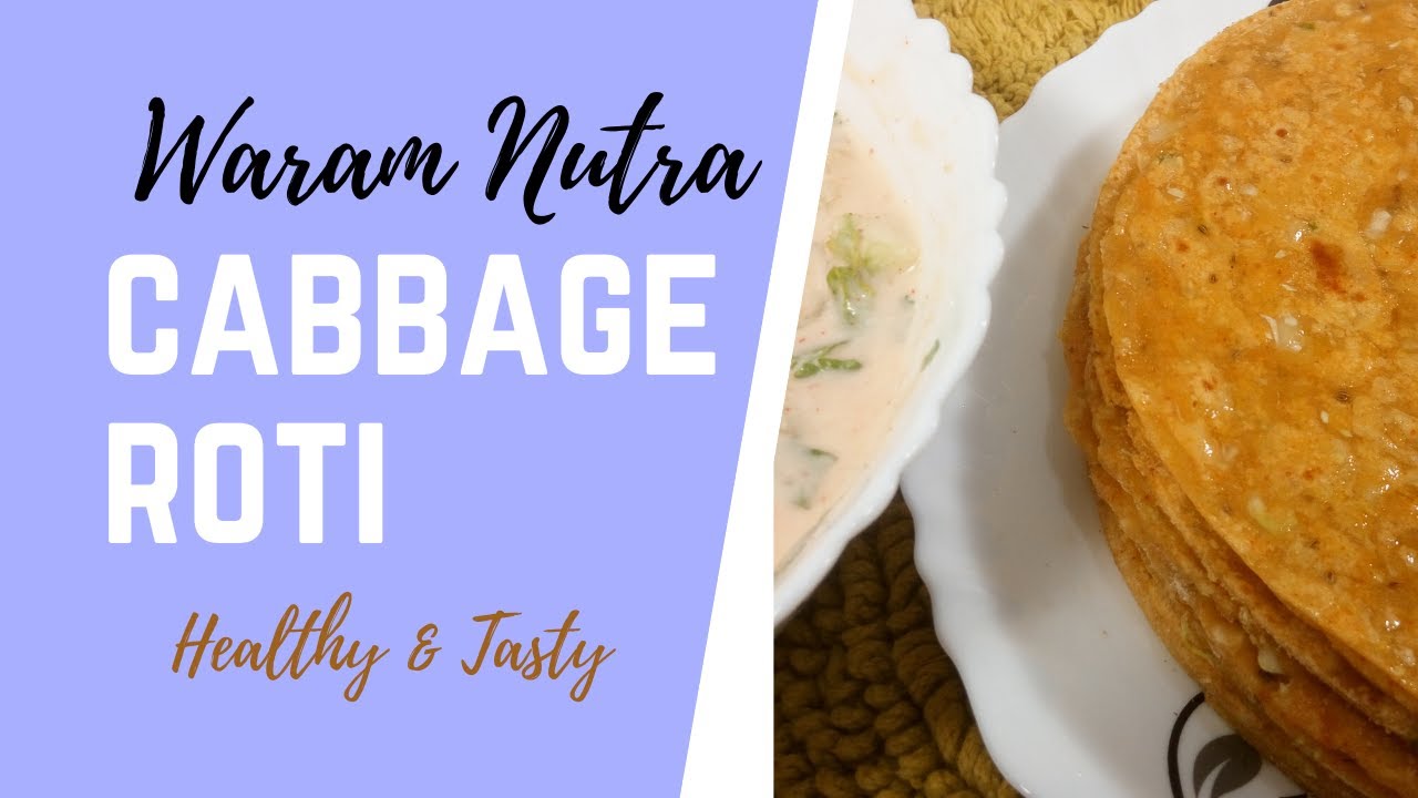 cabbage roti recipe | cabbage paratha | healthy roti with cucumber raita | simple cooking