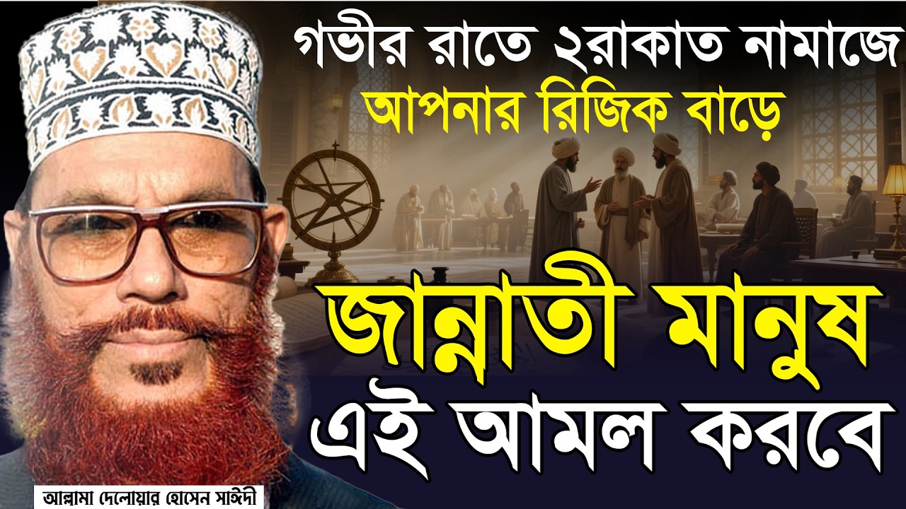 জান্নাতী মানুষ এই আমলটি মিস করবে না, ২রাকাত নামাজ পড়ুন, আল্লামা দেলাওয়ার হোসাইন সাঈদী allama saidi