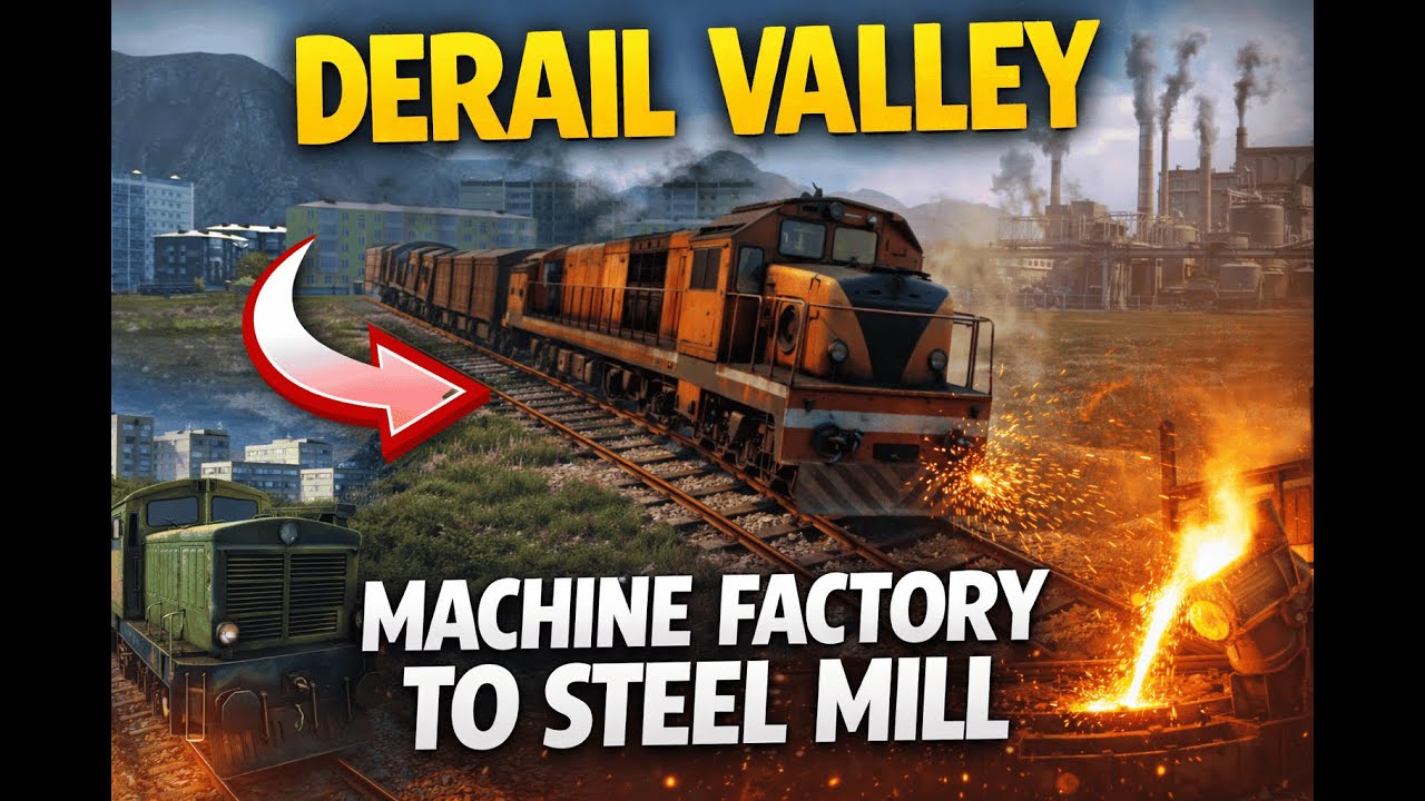 Derail Valley | Machine Factory to Steel Mill Heavy Freight Run
