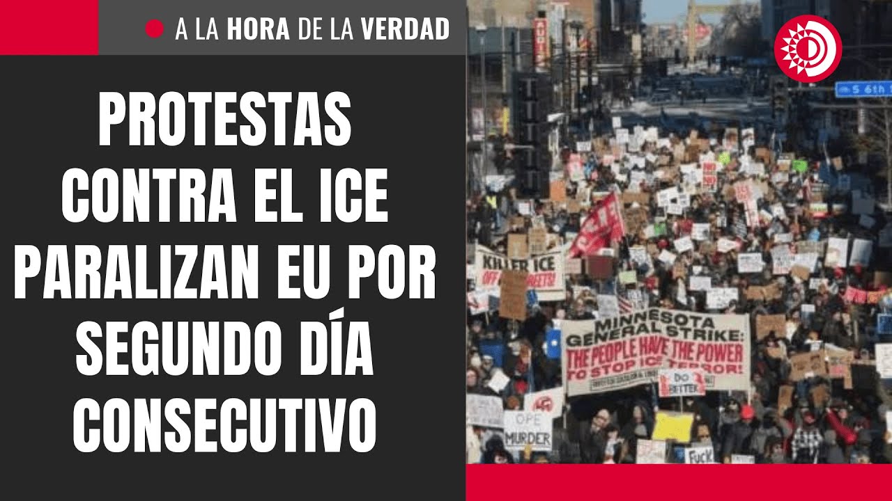 Protestas contra el ICE paralizan EU por segundo día consecutivo