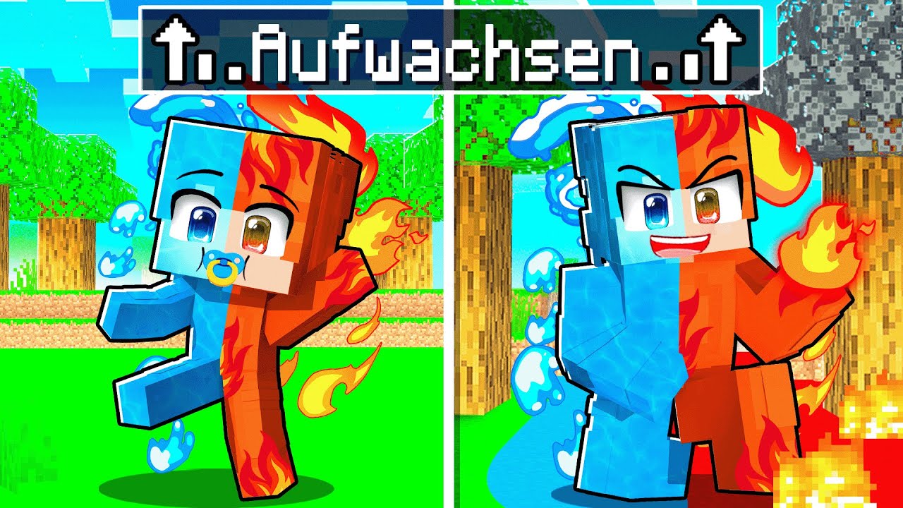 Ukri Geburt bis ELEMENT SUPERHELD in Minecraft!