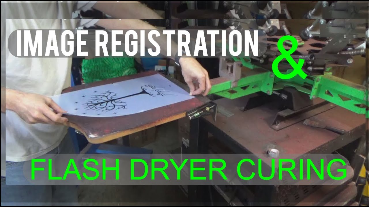 How to Set Up Image Registration & Ink Curing With Flash Dryer -  How to Screen Print
