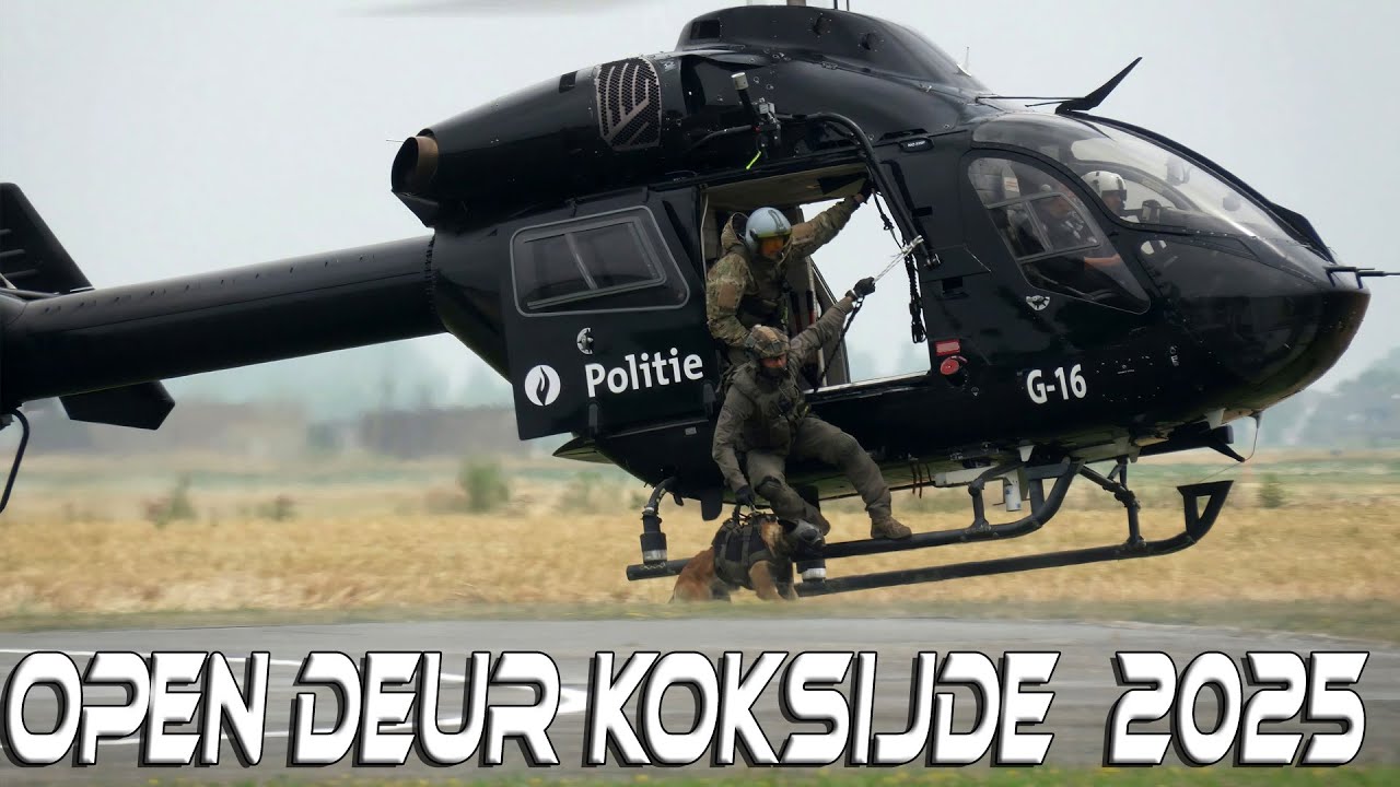 Koksijde Open Deur 02/07/2025 with Bel Seaking ,Md 902,AW189 NLD,NH90 Belgium ,F-16.4Kᵁᴴᴰ