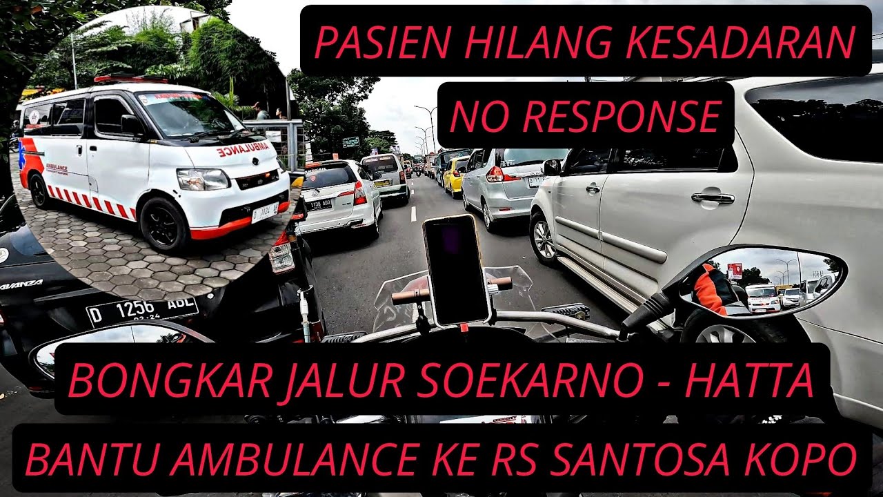 BANTU AMBULANCE, ANTAR PASIEN CANCER, HILANG KESADARAN DAN NO RESPONSE❗KE RUMAH SAKIT SANTOSA KOPO .