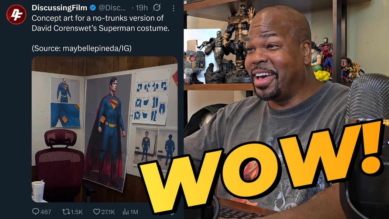 James Gunn's Superman Suit WITHOUT the Trunks Concept Released!