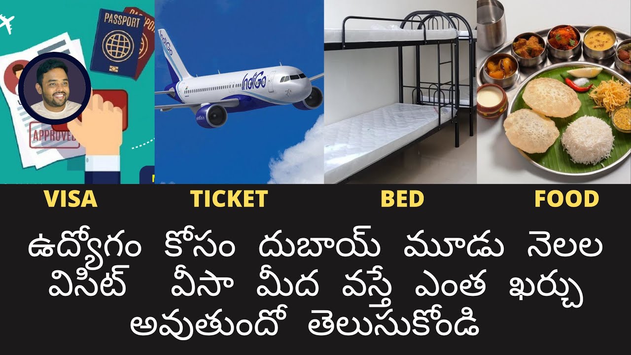 Dubai Visit Visa Expenses 2021 || Three Months Expenses for job search on visit visa || Telugu vlog