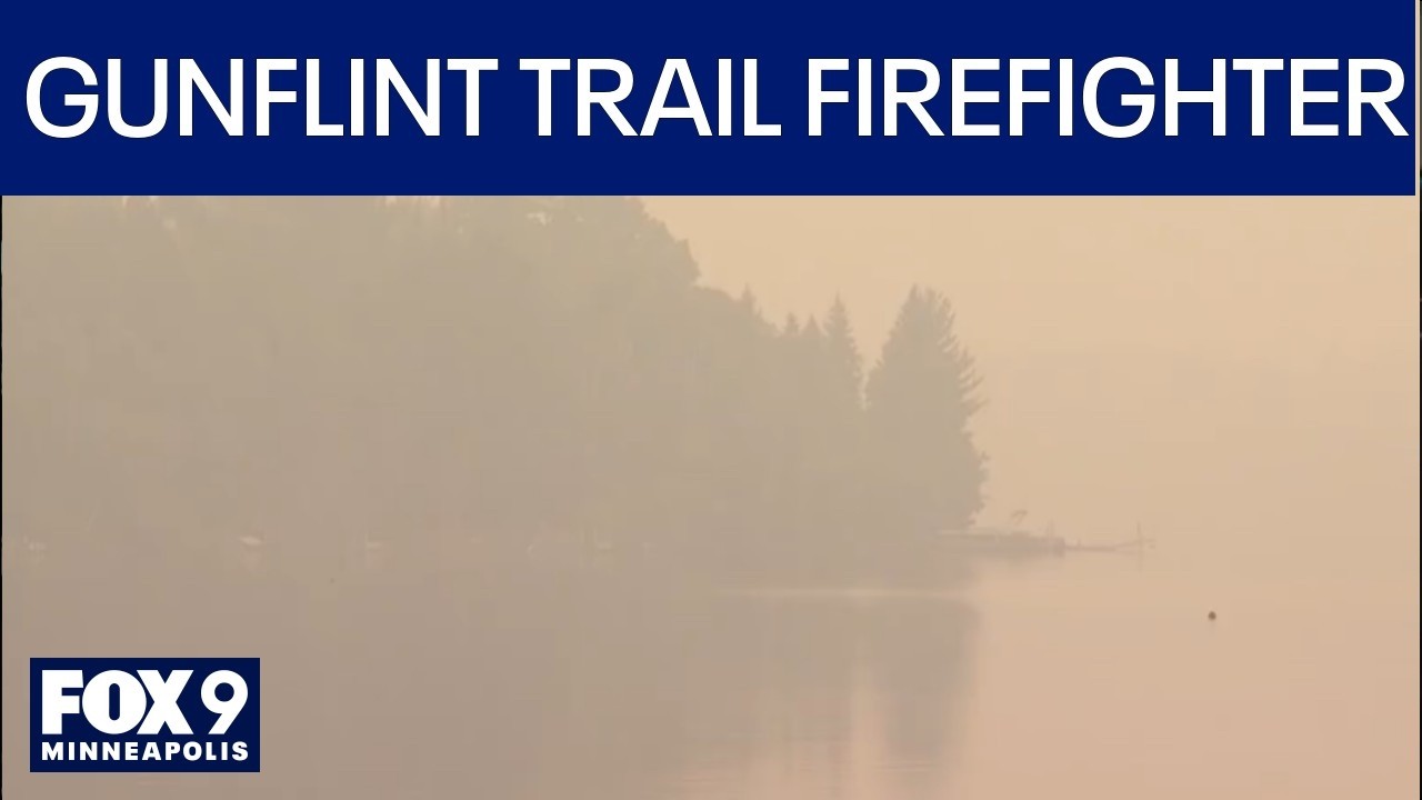 Volunteer firefighters at work along the Gunflint Trail