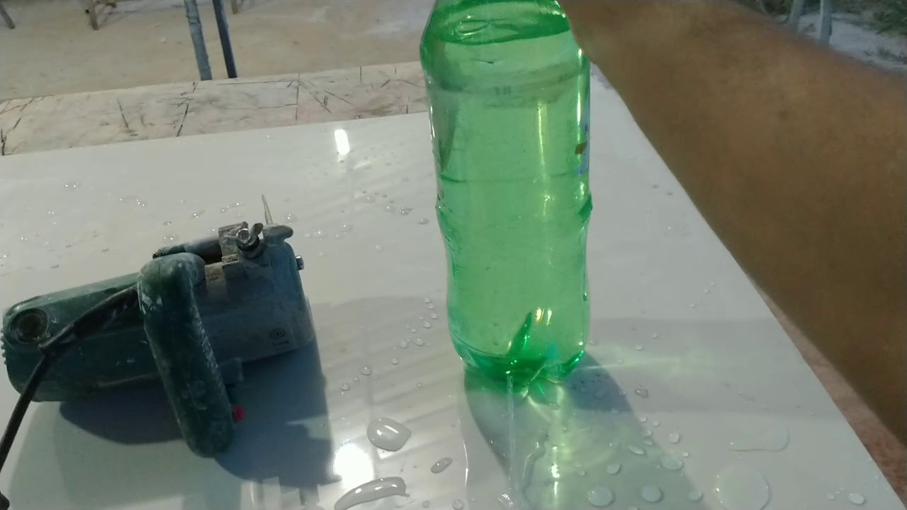 ESSE &Eacute; NINJA! Como refrigerar seu disco de porcelanato com apenas uma garrafa pet.