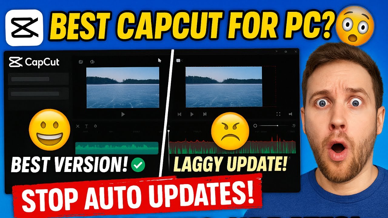🔥Best CapCut Version for PC (No Lag, No Bugs!) | How to Stop CapCut Auto Update Problem on PC