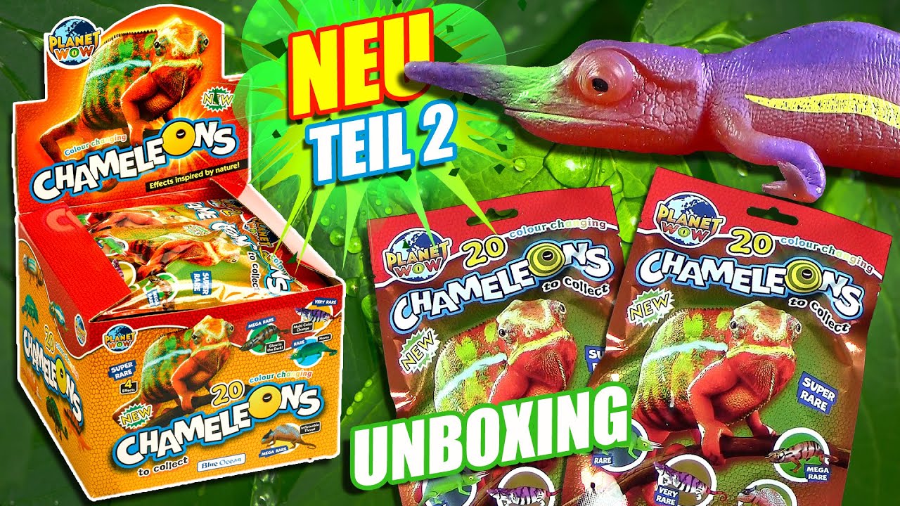 Planet Wow - Chamäleons - 20 Tüten Unboxing - Teil 2 - Sammelfiguren von Blue Ocean ®