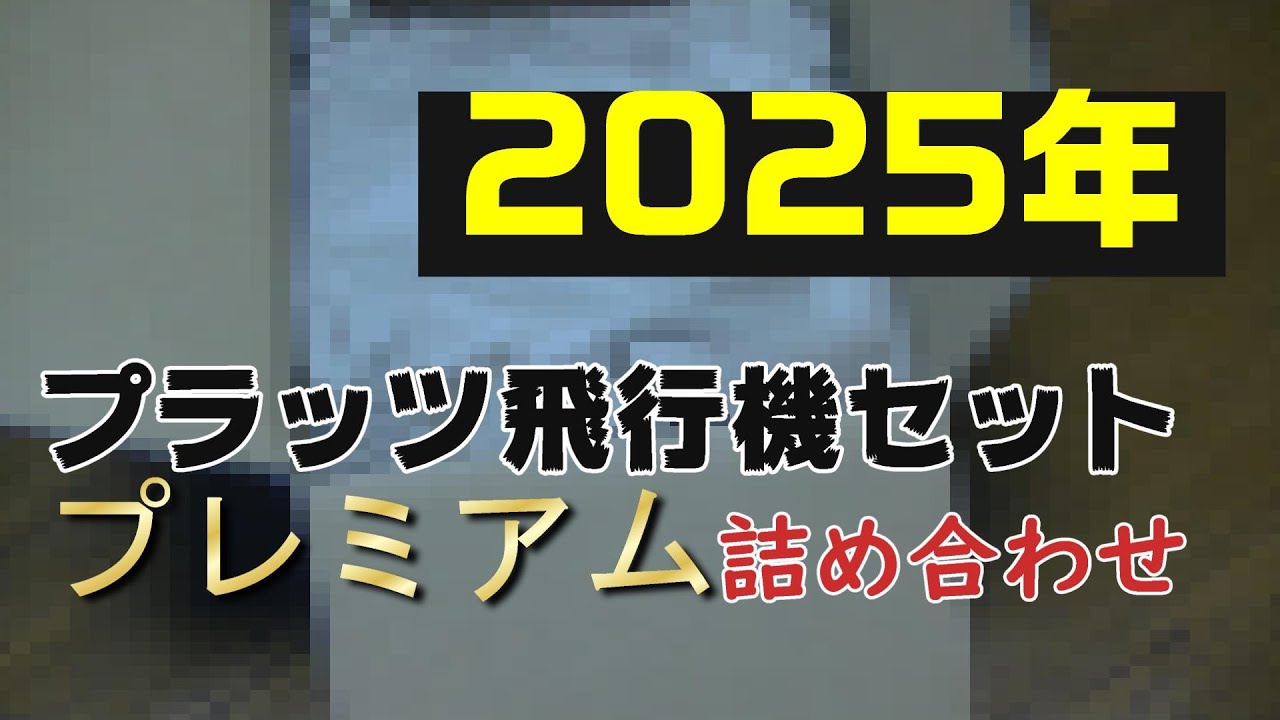 【プラッツ福袋2025年】父と息子が詰め合わせプレミアム飛行機の福袋を開ける動画。