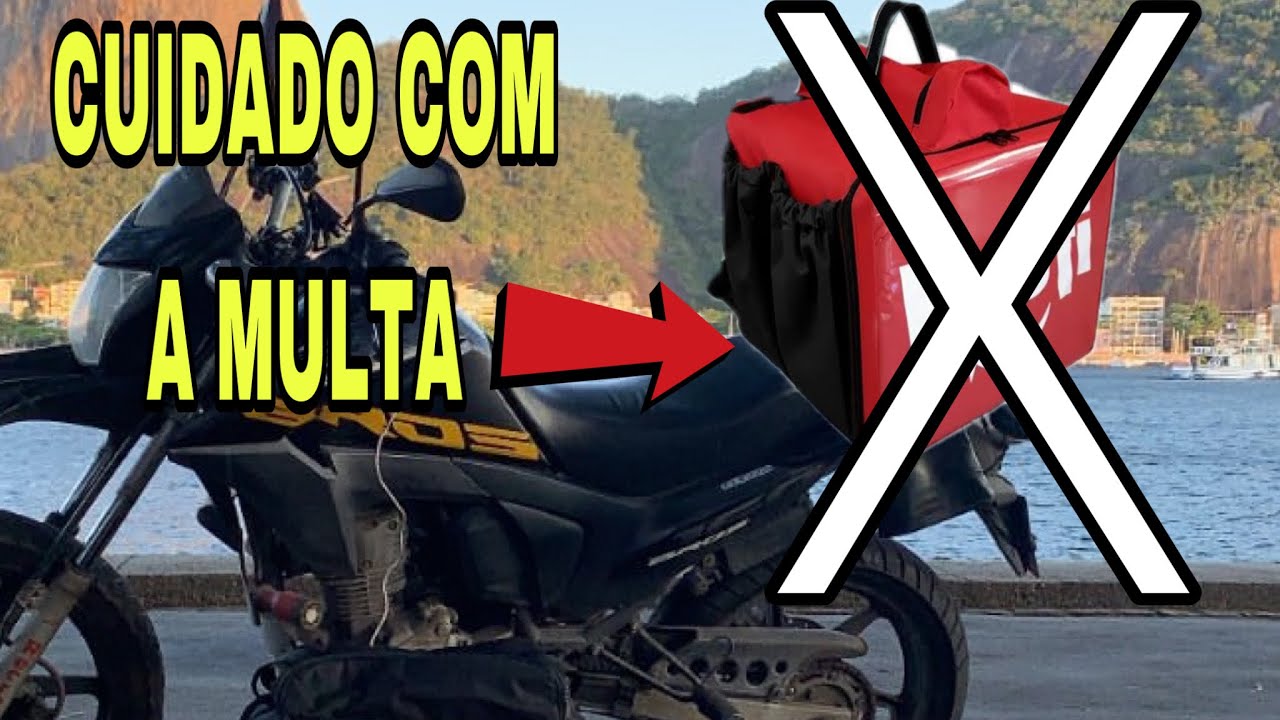 Cuidado ⚠️ Existe multa ao prender a Bag na moto?