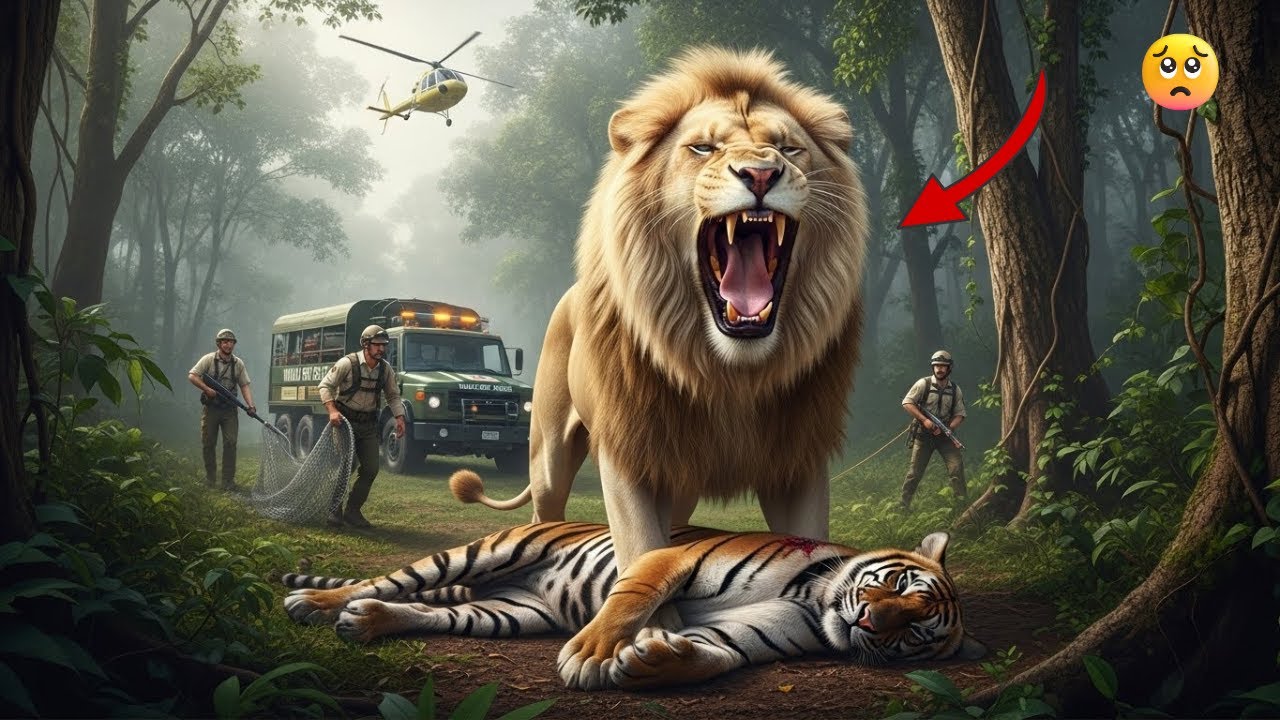 Heroic Rescue Team Saves Innocent Tiger from GIANT White Lion Attack 🐯🦁