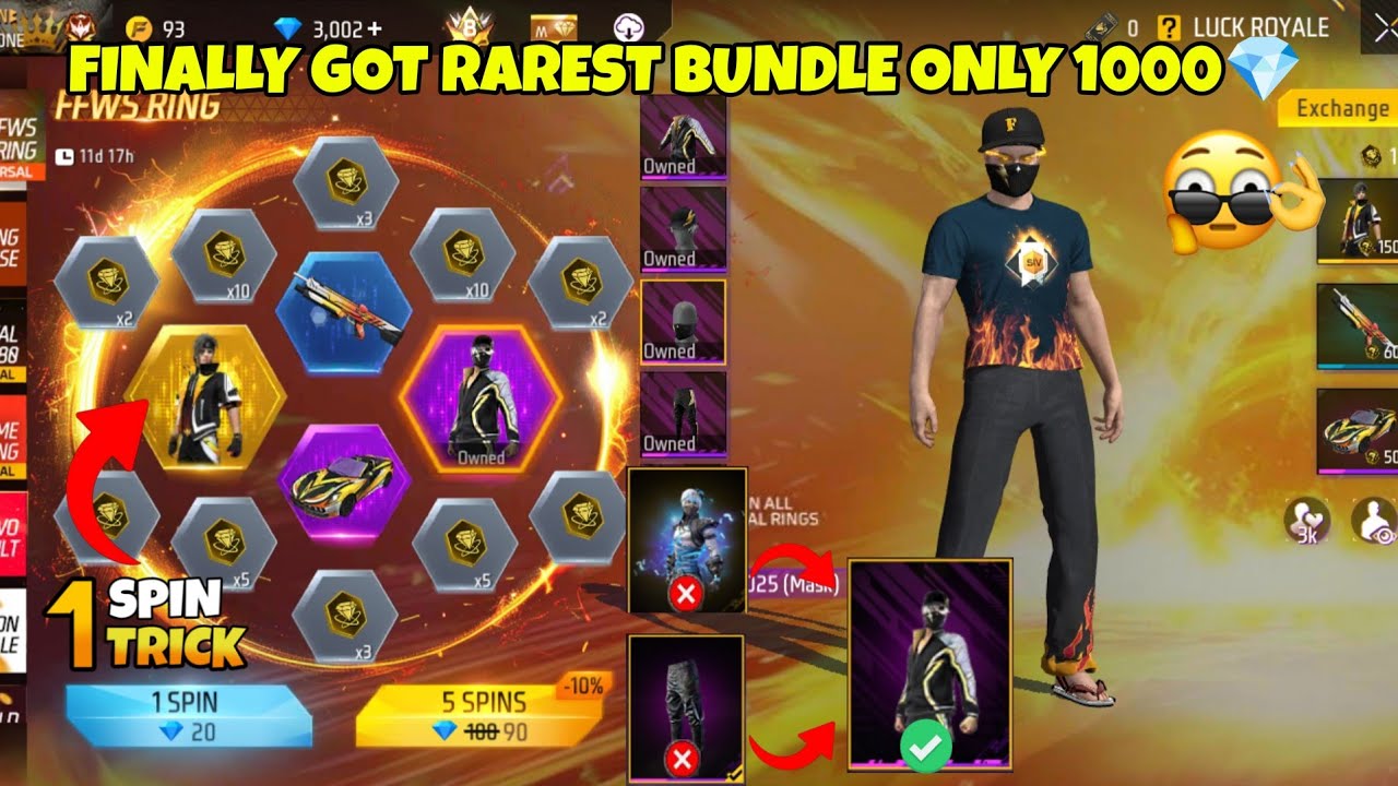 FFWS RING EVENT | 1 Spin Trick | Free Fire New Event | Free Fire New Event Today | FF New Event