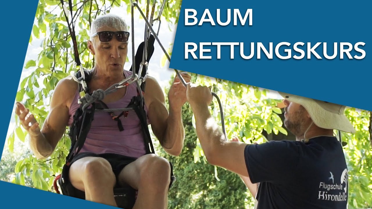 Baumrettungskurs - Gleitschirmfliegen lernen | Flugschule Hirondelle, Weinheim