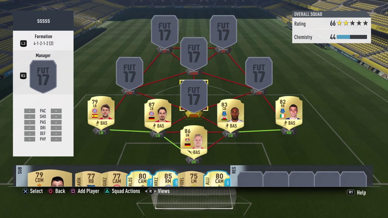 FIFA 17 Amazing 60K Squad Builder