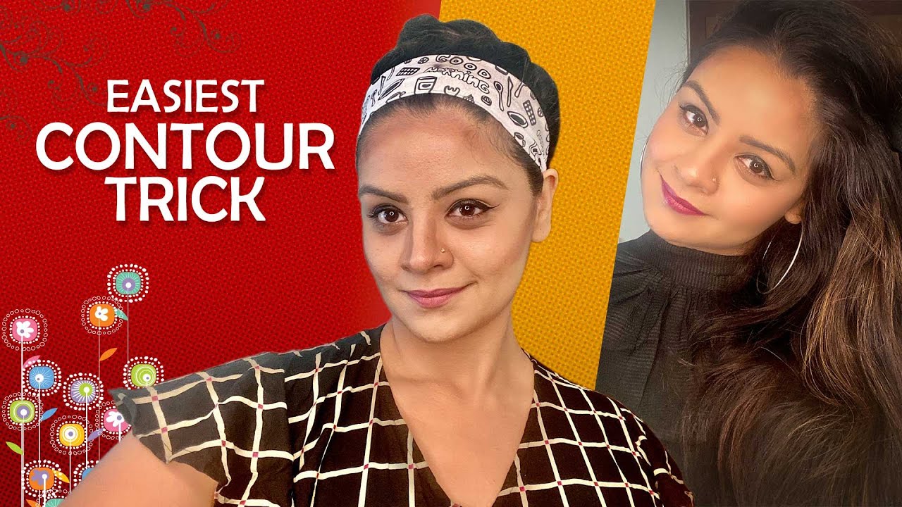 HOW TO CONTOUR YOUR face? SIMPLE TRICK for beginners | MAKE UP