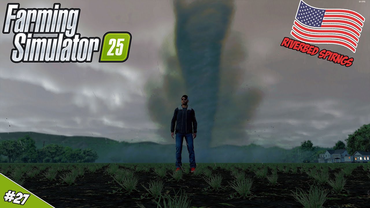 'WAT EEN SCHADE DOOR DE TORNADO! ZIJN WE VEILIG?' Farming Simulator 25 Riverbend Springs #27
