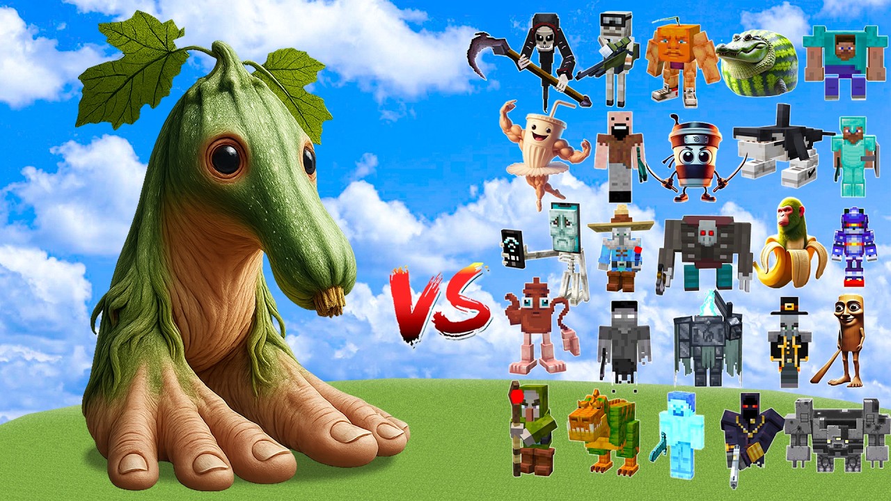 Tric Trac Baraboom vs All New Golems Minecraft Mob Battle !