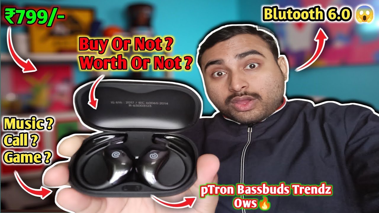 pTron Bassbuds Trendz Review🔥| Best Open Ear Wireless Earbuds Under ₹1000 | 2026