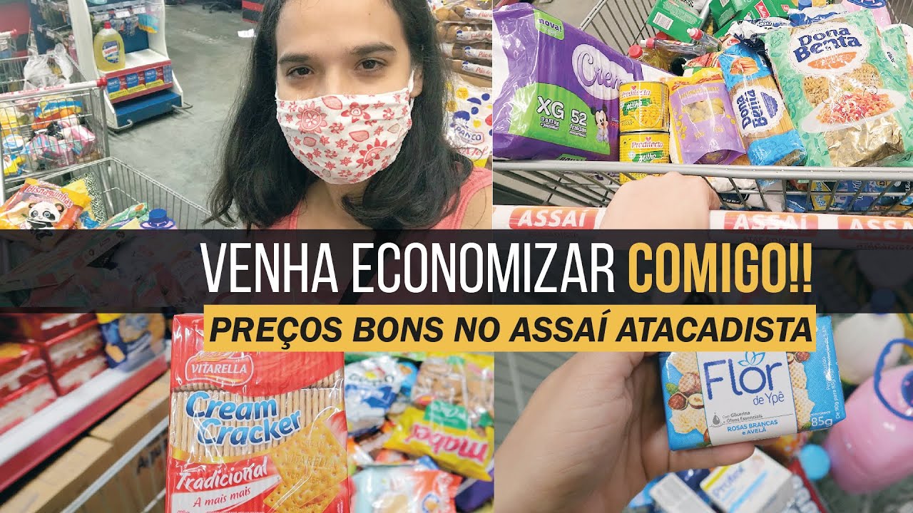 COMPRAS DO M&Ecirc;S DE AGOSTO COM VALOR TOTAL | ASSA&Iacute; ATACADISTA | FERNANDA LOUZADA | DUQUE DE CAXIAS RJ