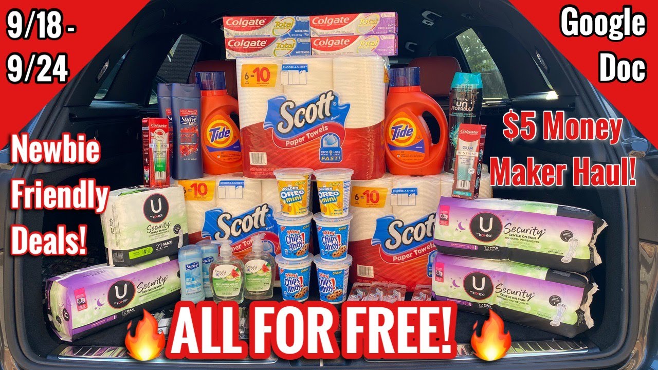 CVS Free & Cheap Couponing Deals & Haul | 9/18 - 9/24| Newbie Friendly | NO CRT Deals | Money Maker!