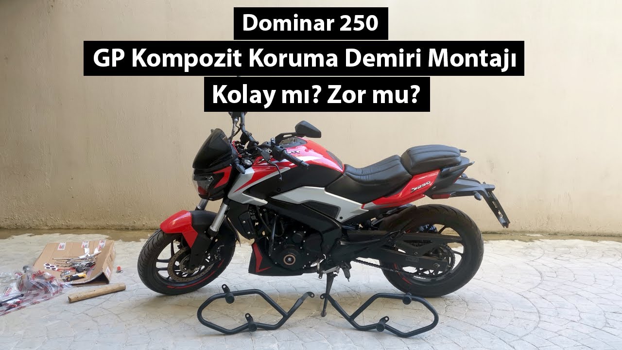 Bajaj Dominar 250 GP Kompozit Koruma Demiri Montajı