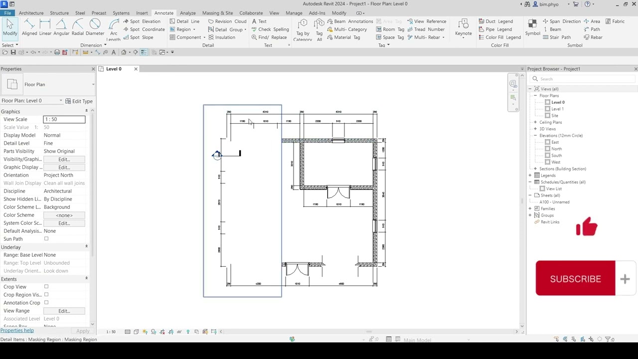 How to create Break Line in Revit