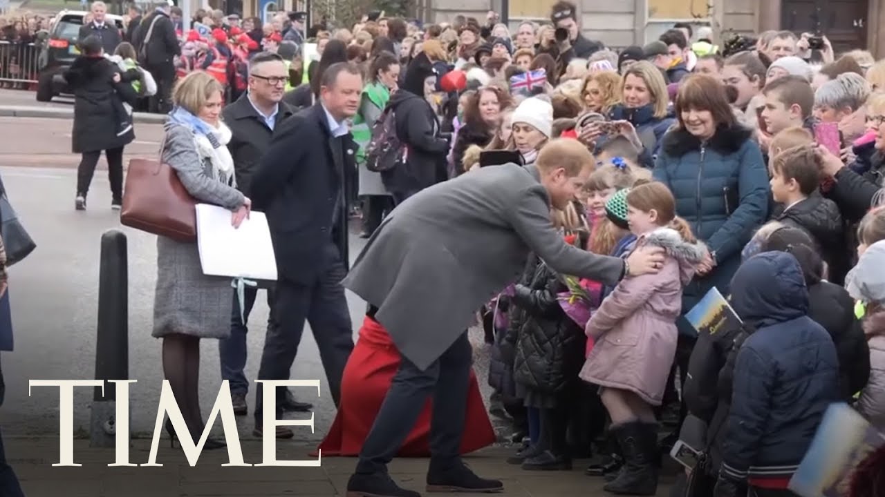 Prince Harry And Meghan Markle Greet Children During First Joint Engagement Of 2019 | TIME