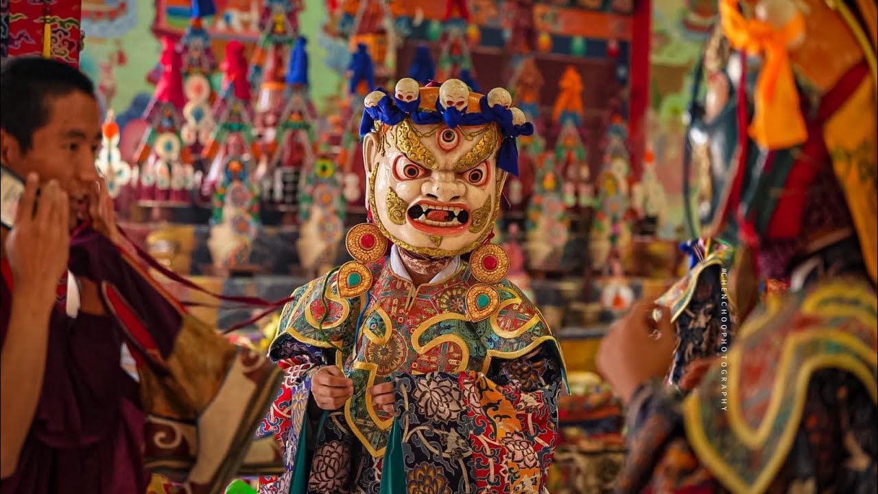 Mask Dance || Sacred Vajrayana Dance || Monks and Dance || Buddhism || Buddhist Mask Dance