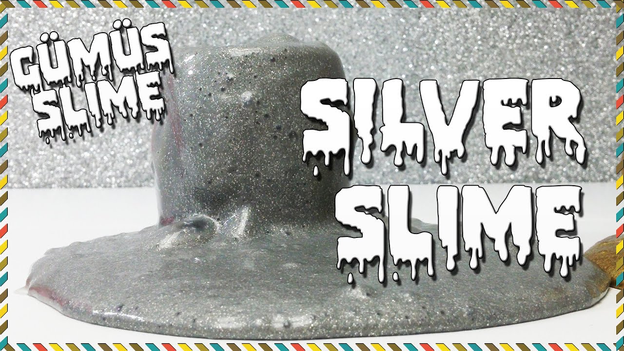DIY Metallic Slime DIY / How To Make Silver Slime