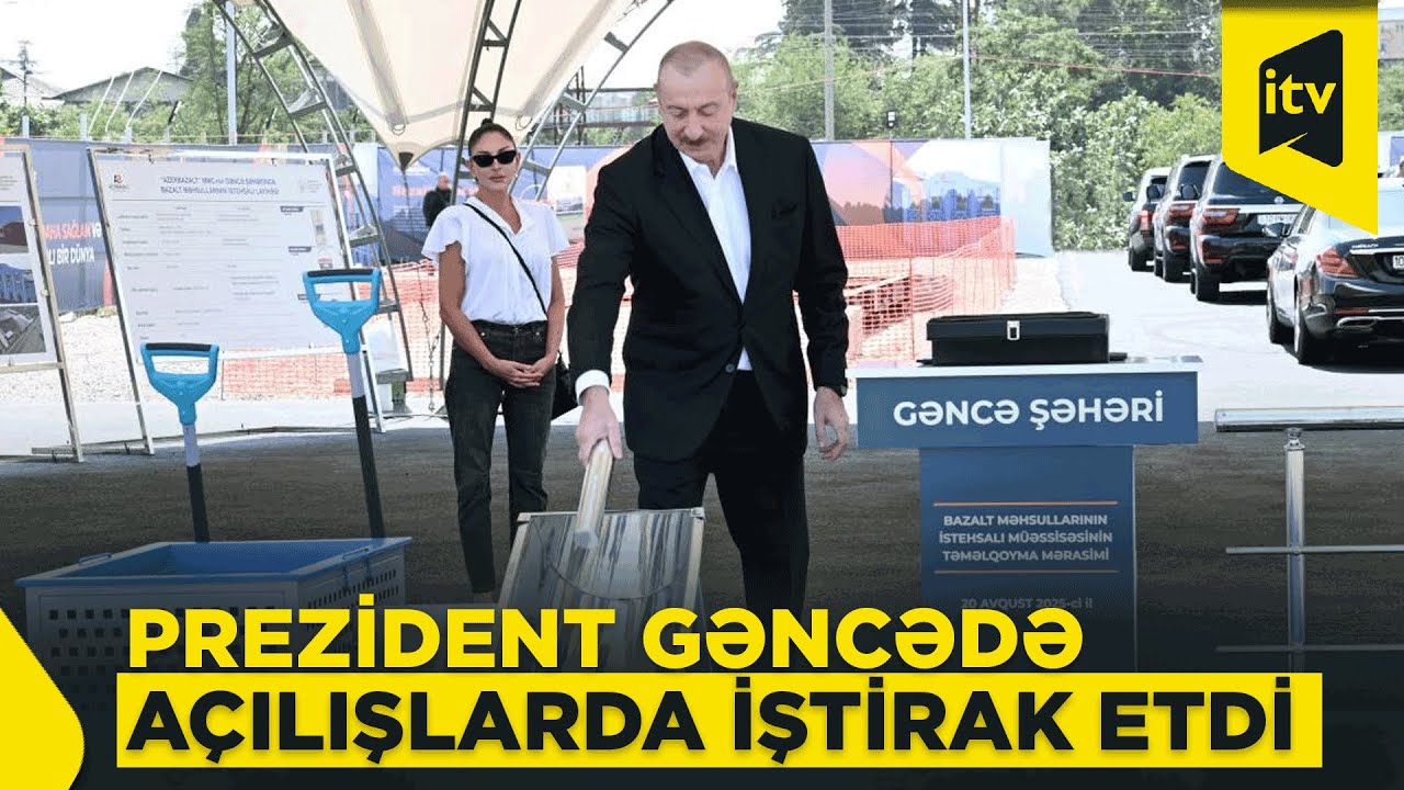 Dövlət başçısı Gəncədə bir sıra açılışlarda iştirak etdi